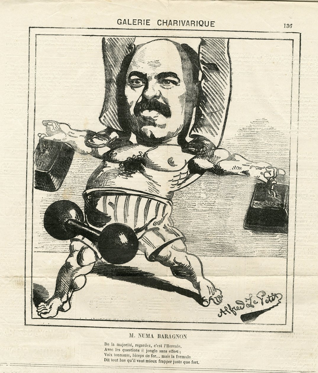 Ilustración de Alfred Le Petit (1841-1909) en Le Charivari de Alfred Le Petit