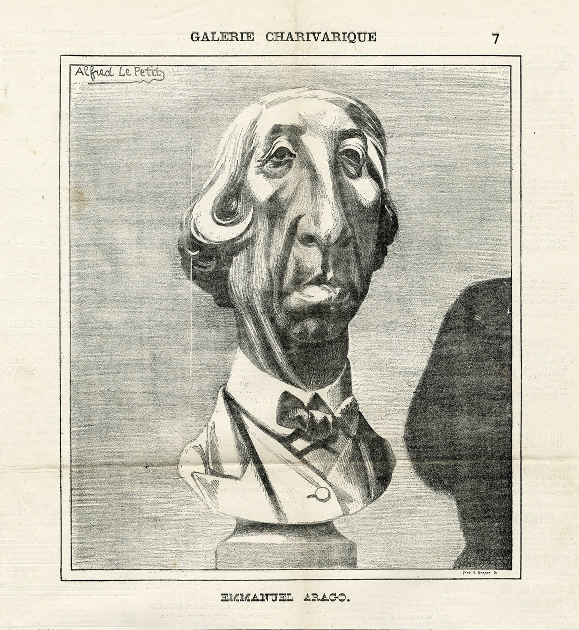 Ilustración de Alfred Le Pete (1841-1909) en Le Charivari de Alfred Le Petit