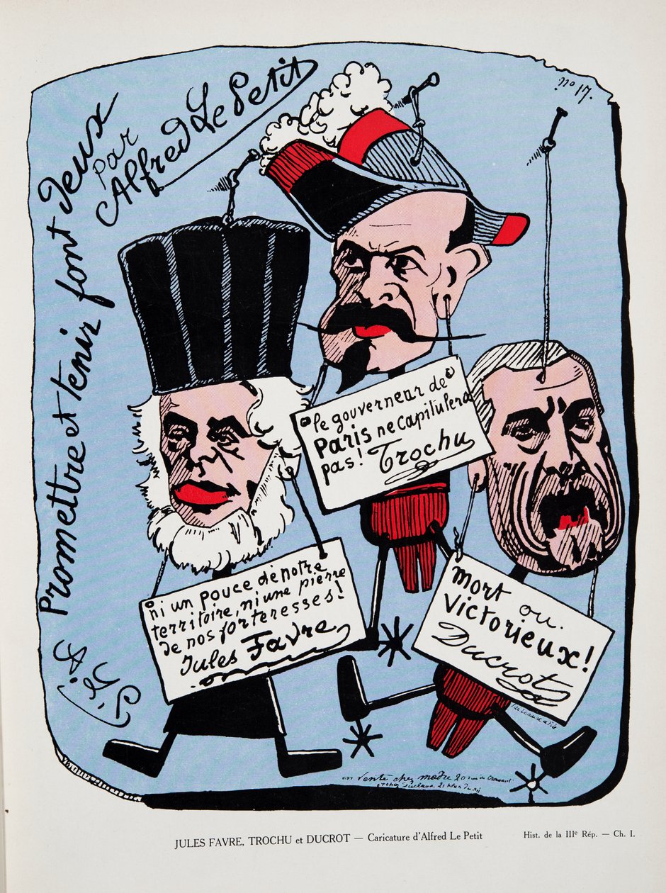 Jules Favre, Trochu y Ducrot, de Histoire de la Troisième République, Vol. I, l