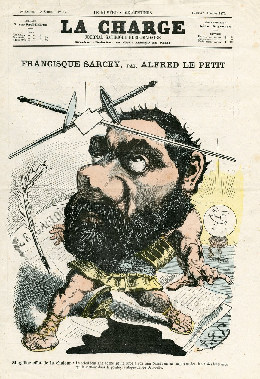 La Charge (1870), número 12, Satírico en colores de Alfred Le Petit