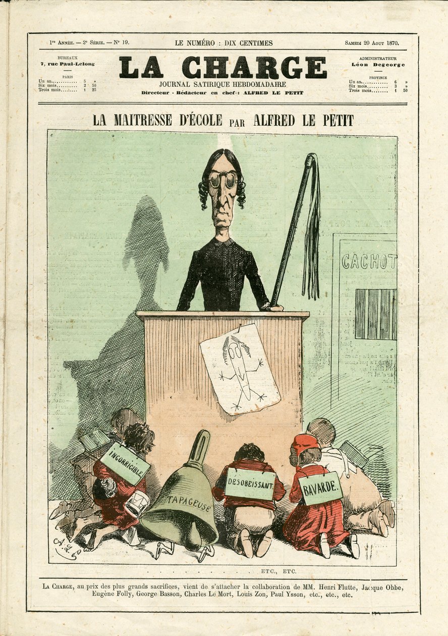 La Charge (1870), número 19, Satírico en Colores de Alfred Le Petit