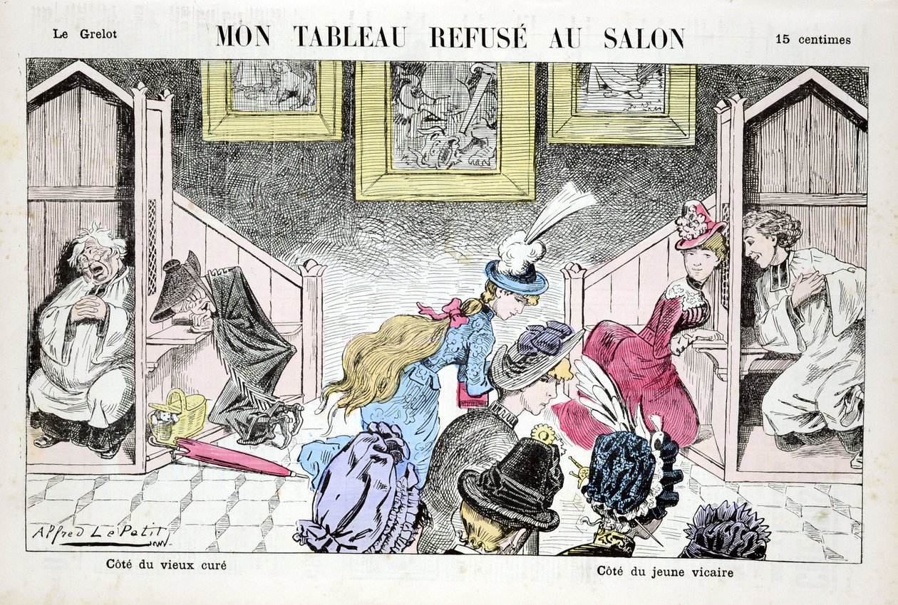 Le Grelot, número 735, Satírico en Colores de Alfred Le Petit