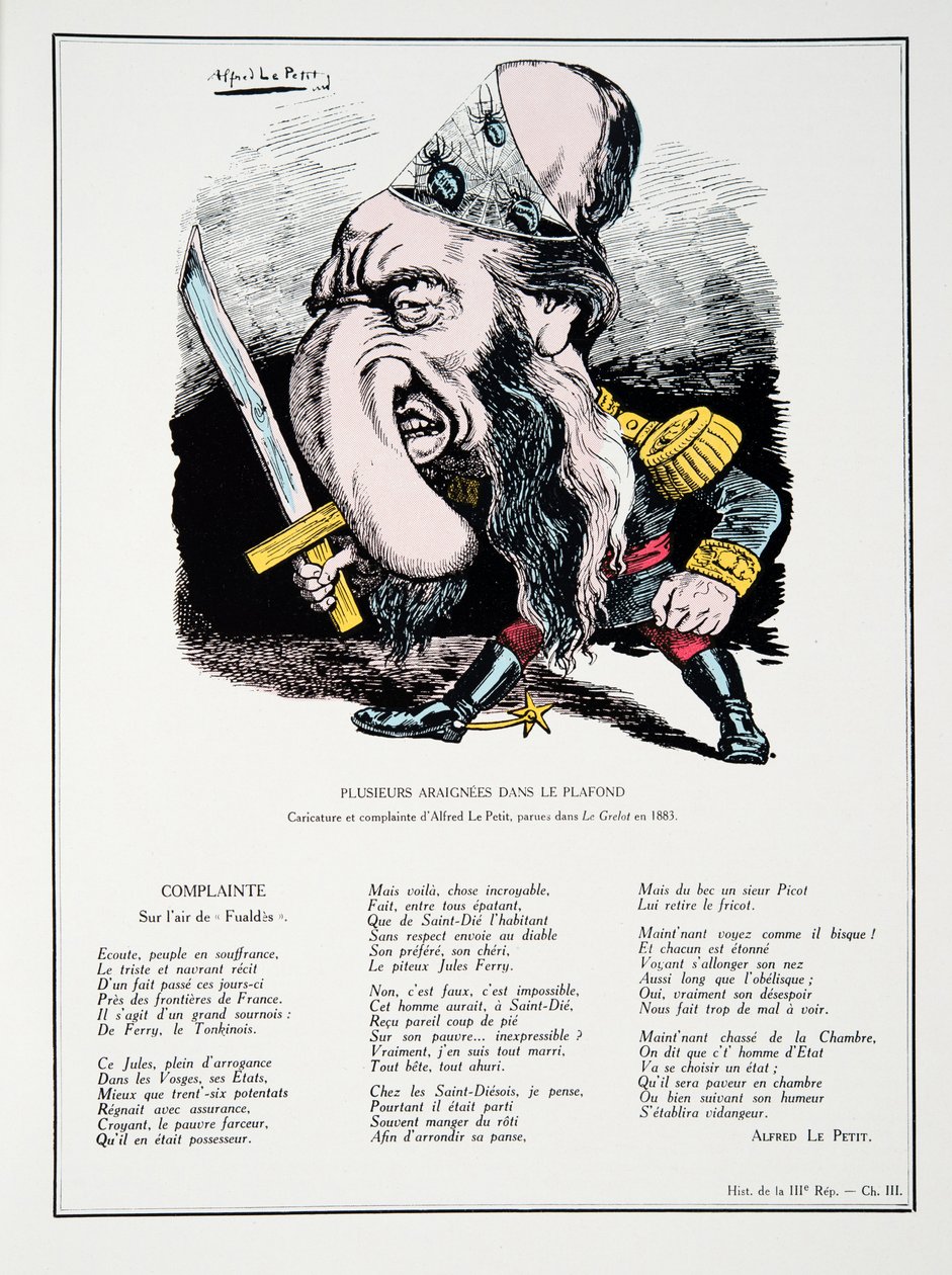Varias arañas en el techo, de Historia de la Tercera República, Vol. I, Historia Política, pub.1933 de Alfred Le Petit