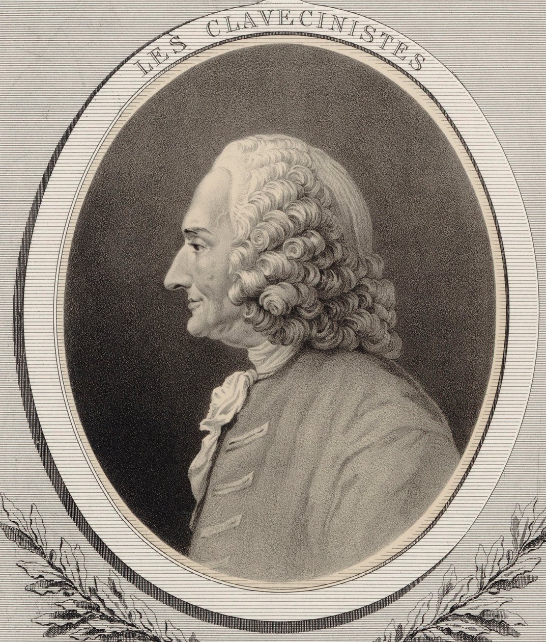 Retrato del compositor Jean-Philippe Rameau 1683-1764 de Alfred Lemoine