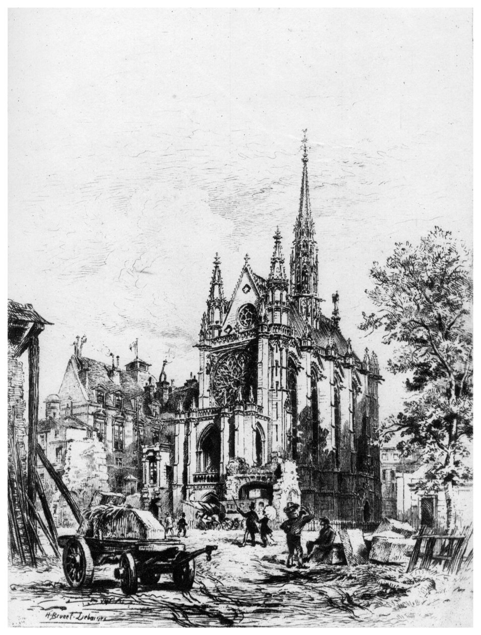 La Sainte-Chapelle, c1865-1935 1924 de Alfred Louis Brunet Debaines