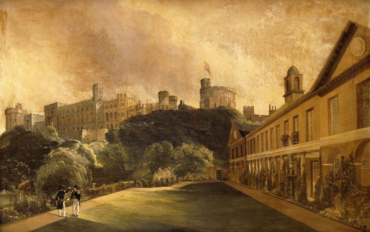 Vista del Castillo de Windsor desde el Colegio de Traver de Alfred Montague