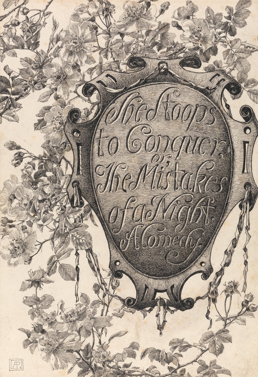 Portada de She Stoops to Conquer de Alfred Parsons