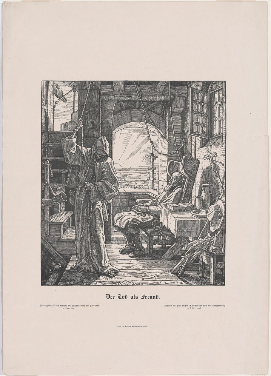 La muerte como estrangulador de Alfred Rethel
