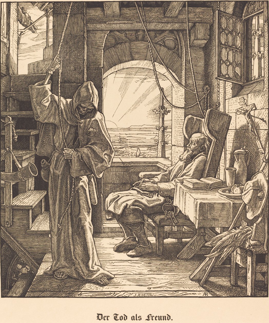 La muerte como amigo de Alfred Rethel