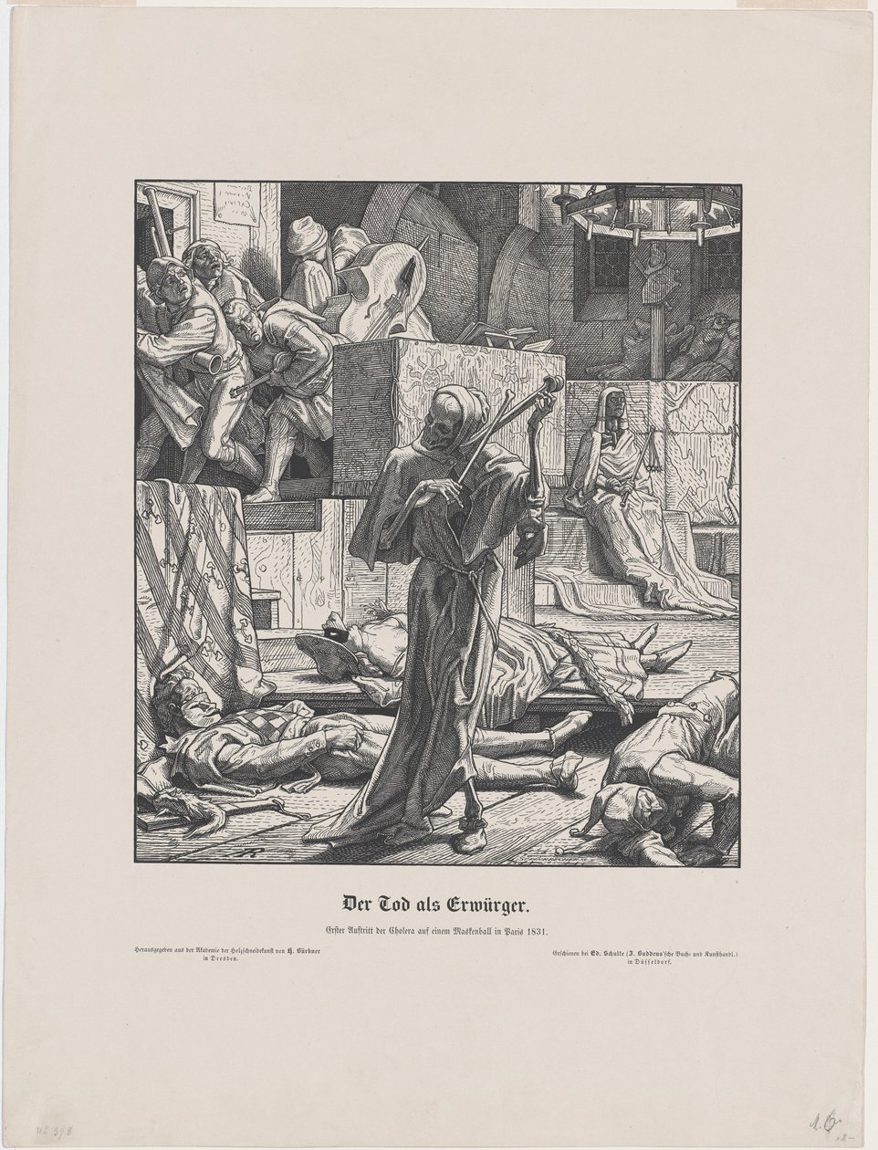 La muerte como amigo de Alfred Rethel