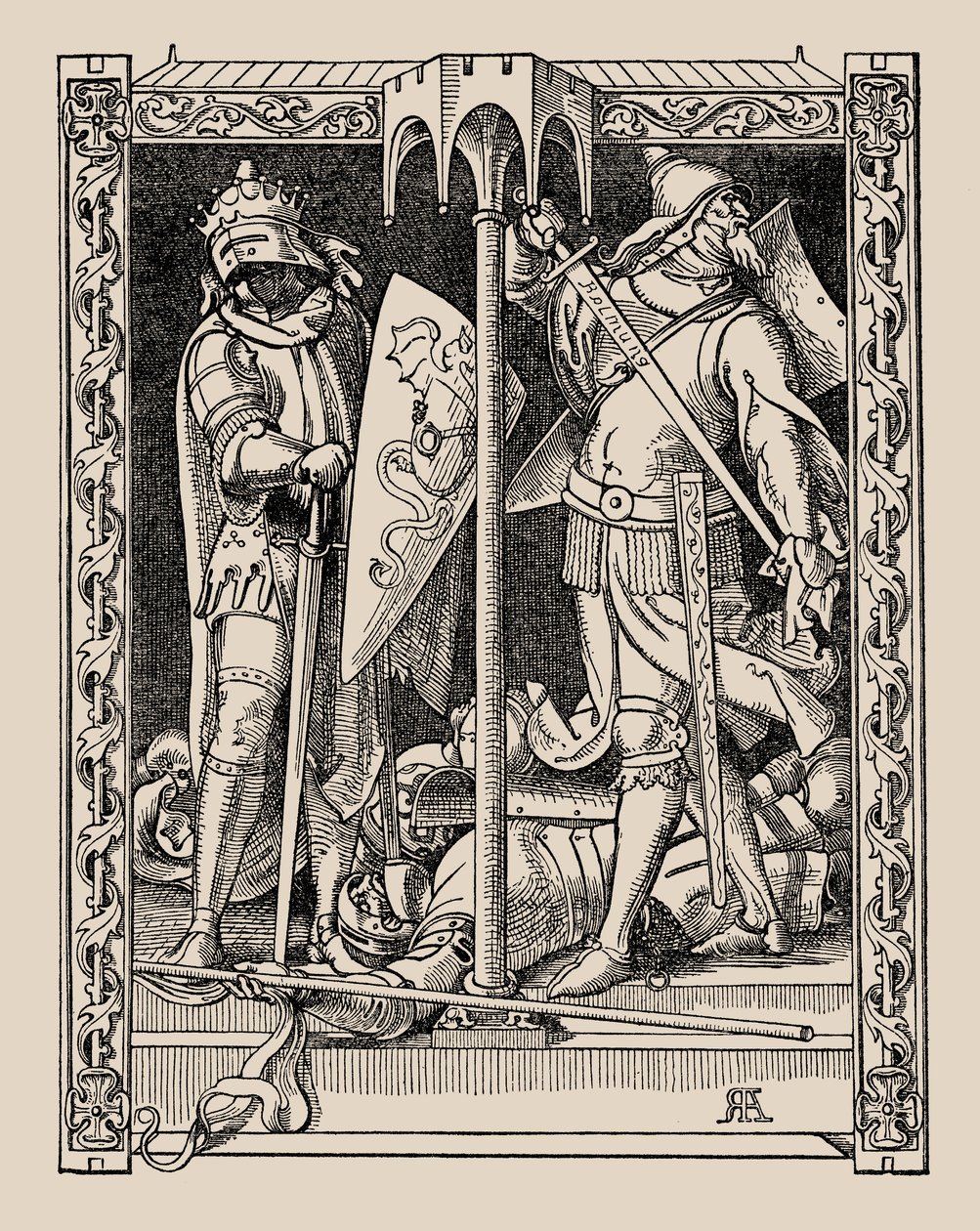 Los Nibelungos. Cómo fueron asesinados todos los hombres de Sir Dietrich, 1840-1841 de Alfred Rethel