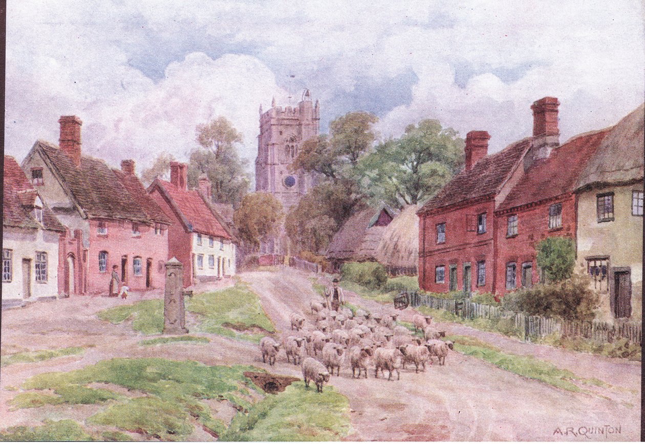 Monks Eleigh, Suffolk, de Las Cabañas y la Vida en el Pueblo de la Inglaterra Rural publicado por Dent & Sons Limited de Alfred Robert Quinton