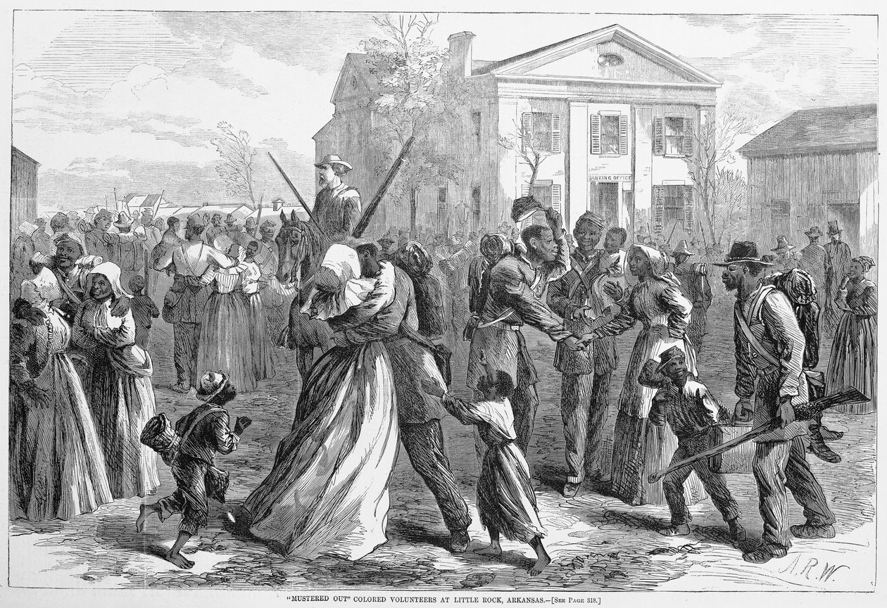 Desmovilizados Voluntarios de color en Little Rock, Arkansas, de Harper
