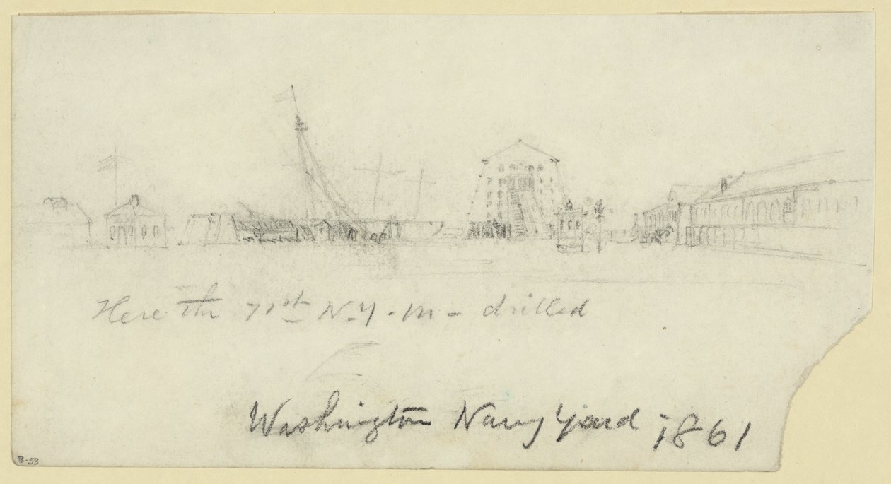 Astillero naval de Washington de Alfred Rudolph Waud