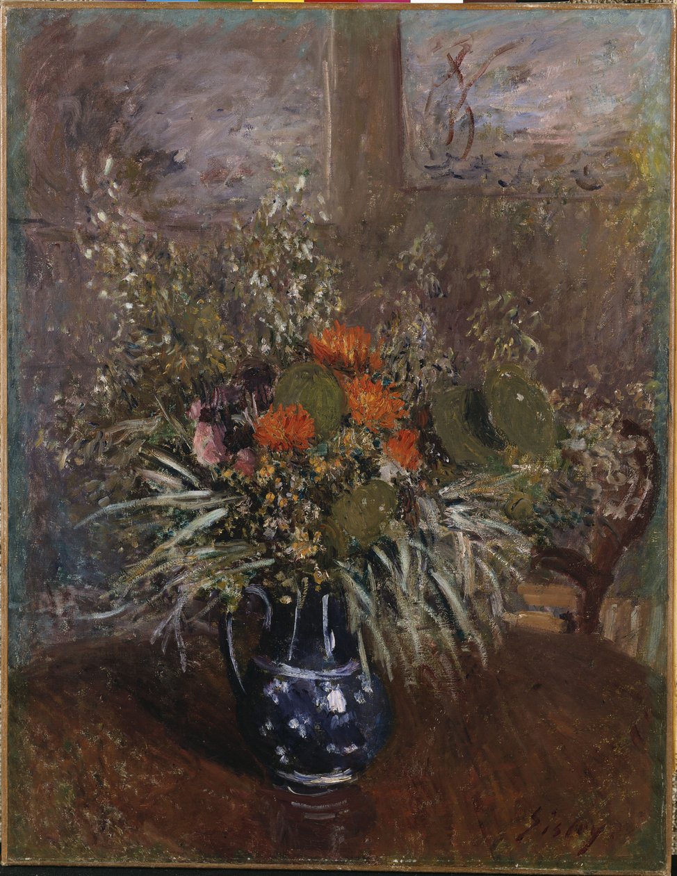 Un Ramo de Flores de Alfred Sisley