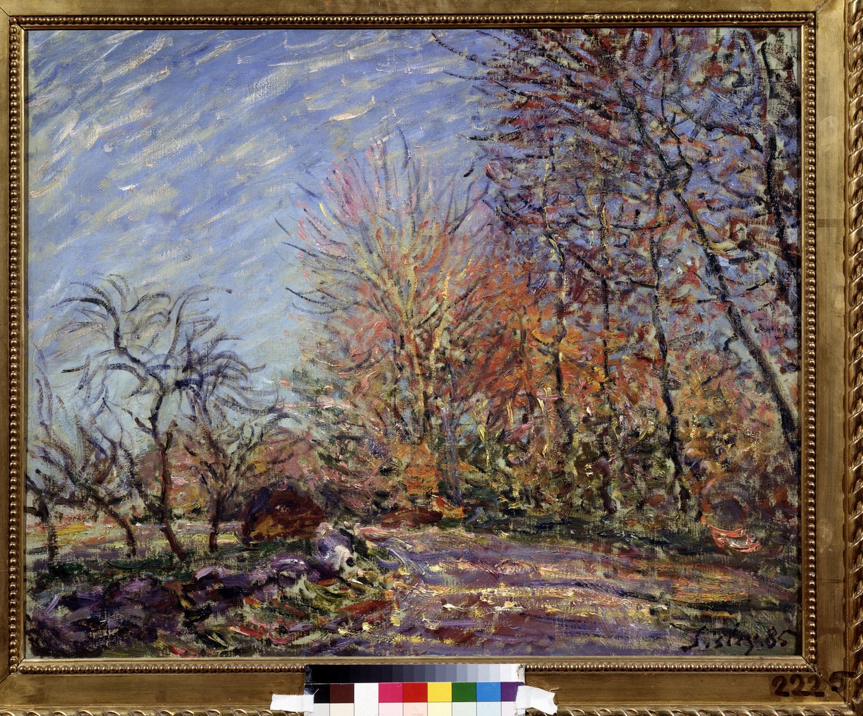 ""A la lisiere de la foret de Fontainebleau"" (Al borde del bosque en Fontainebleau) Pintura de Alfred Sisley (1839-1899) 1855 (Impresionismo) Museo Pushkin de Bellas Artes, Moscú de Alfred Sisley
