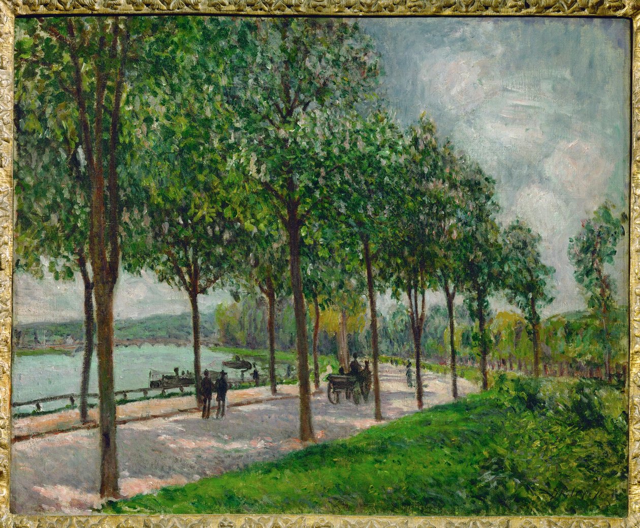 Allee des marroniers de Alfred Sisley