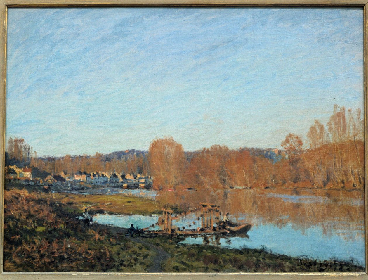 Otoño en las orillas del Oise en 1873 de Alfred Sisley