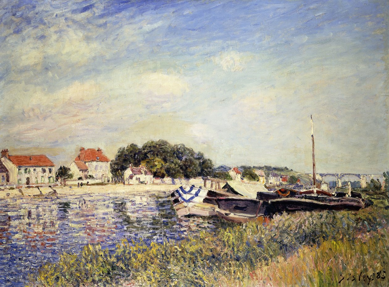 Orillas del Loing en Saint-Mammes de Alfred Sisley