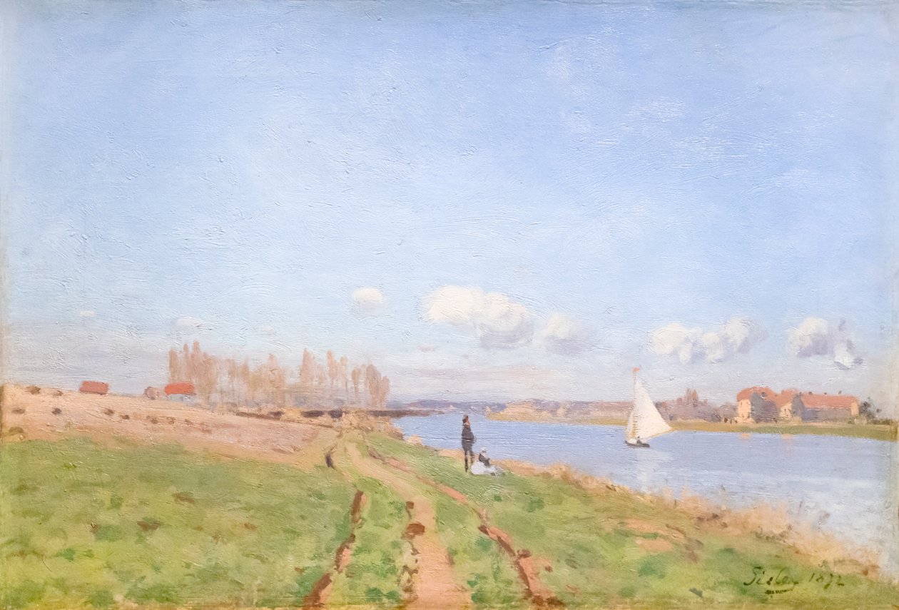 Orillas del Sena en Argenteuil de Alfred Sisley