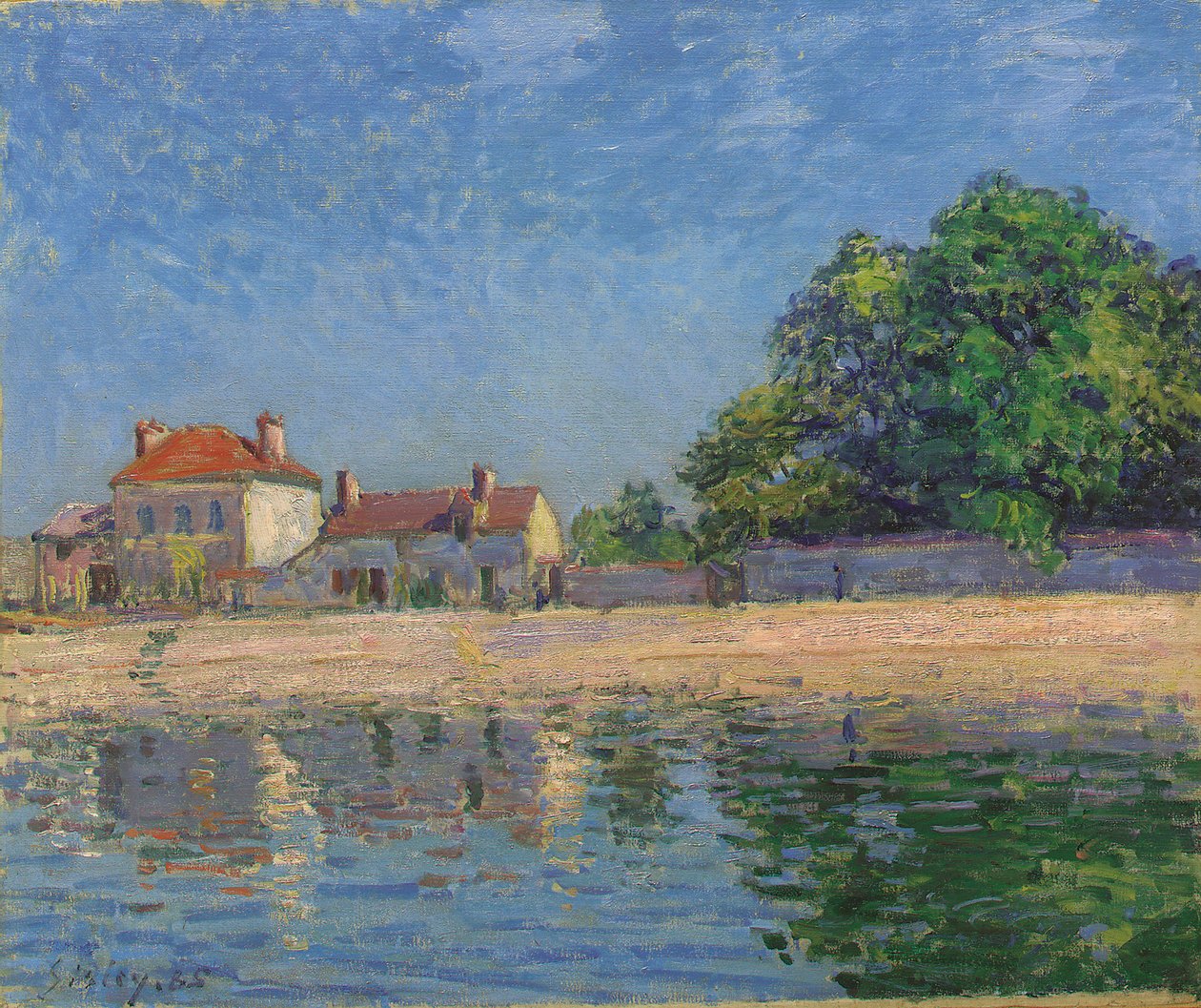 Bordes del Loing, Saint-Mammes de Alfred Sisley