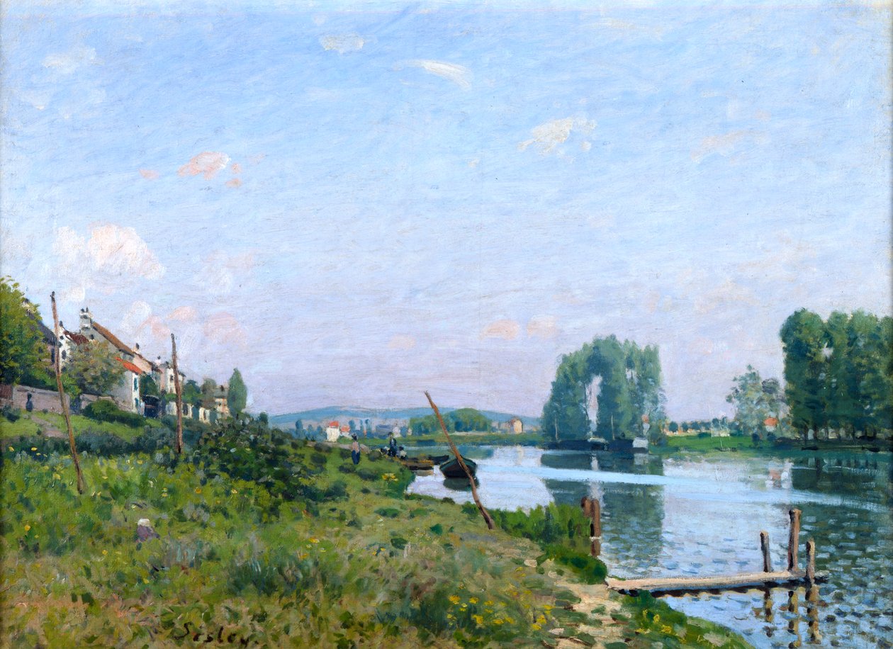 Ile Saint-Denis, 1872 de Alfred Sisley