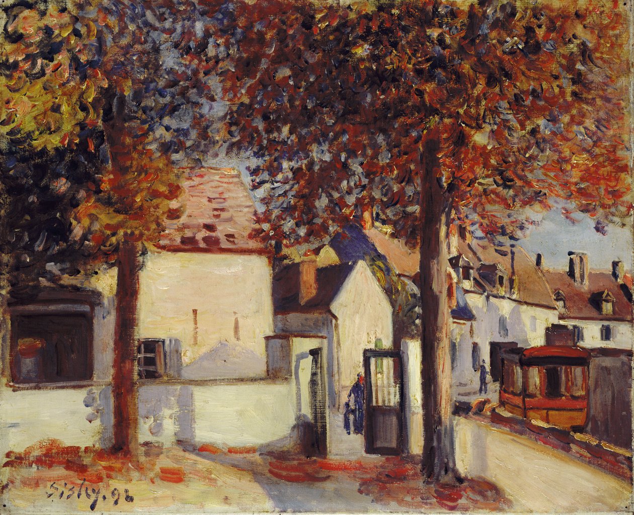 Moret-sur-Loing (Rue de Fosses) de Alfred Sisley
