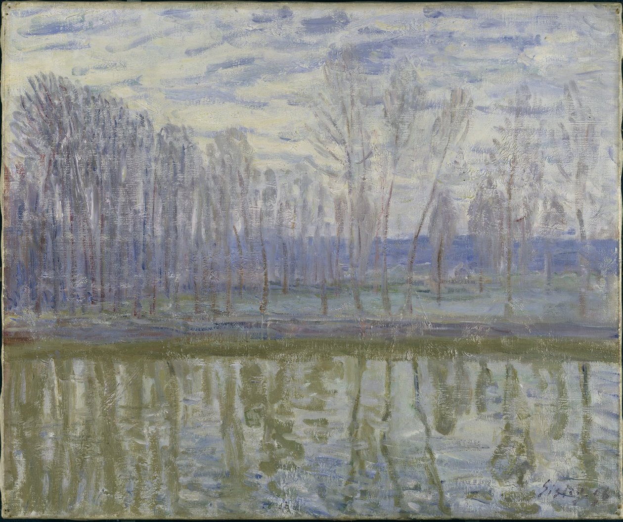 En las orillas del Loing de Alfred Sisley