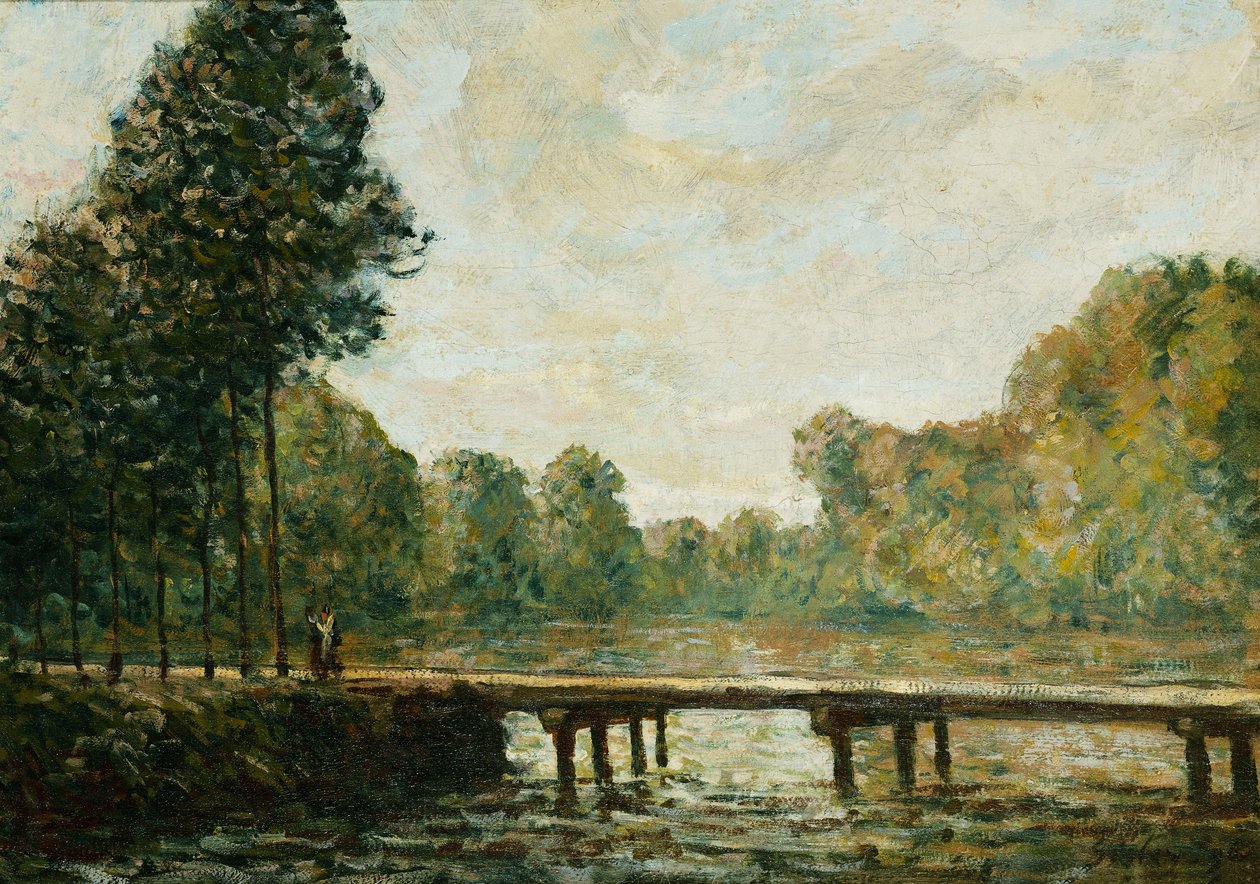 Pequeño puente sobre el Orvanne, 1890 de Alfred Sisley