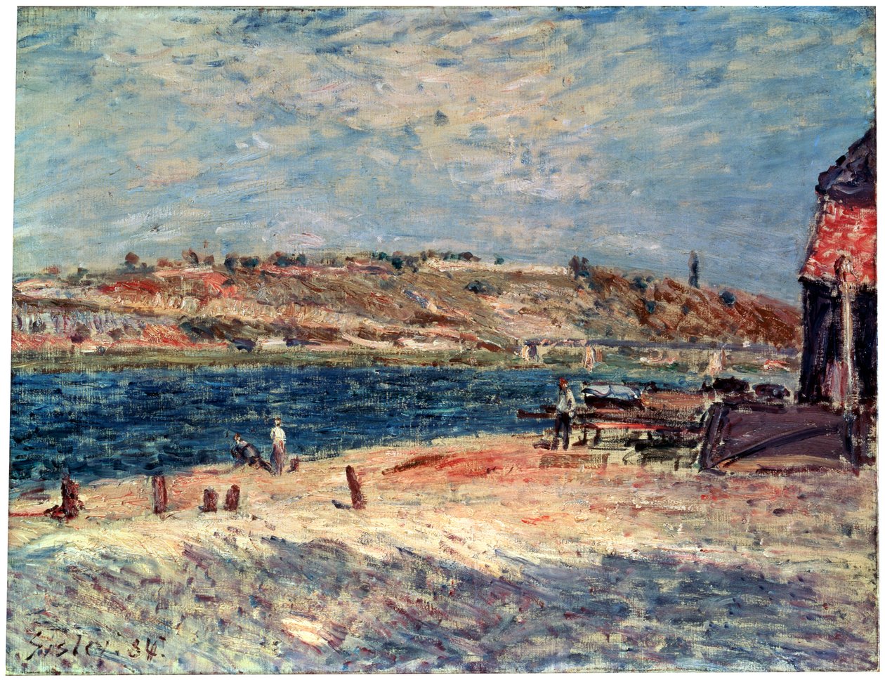 Riberas del Río en Saint-Mammès, 1884 de Alfred Sisley