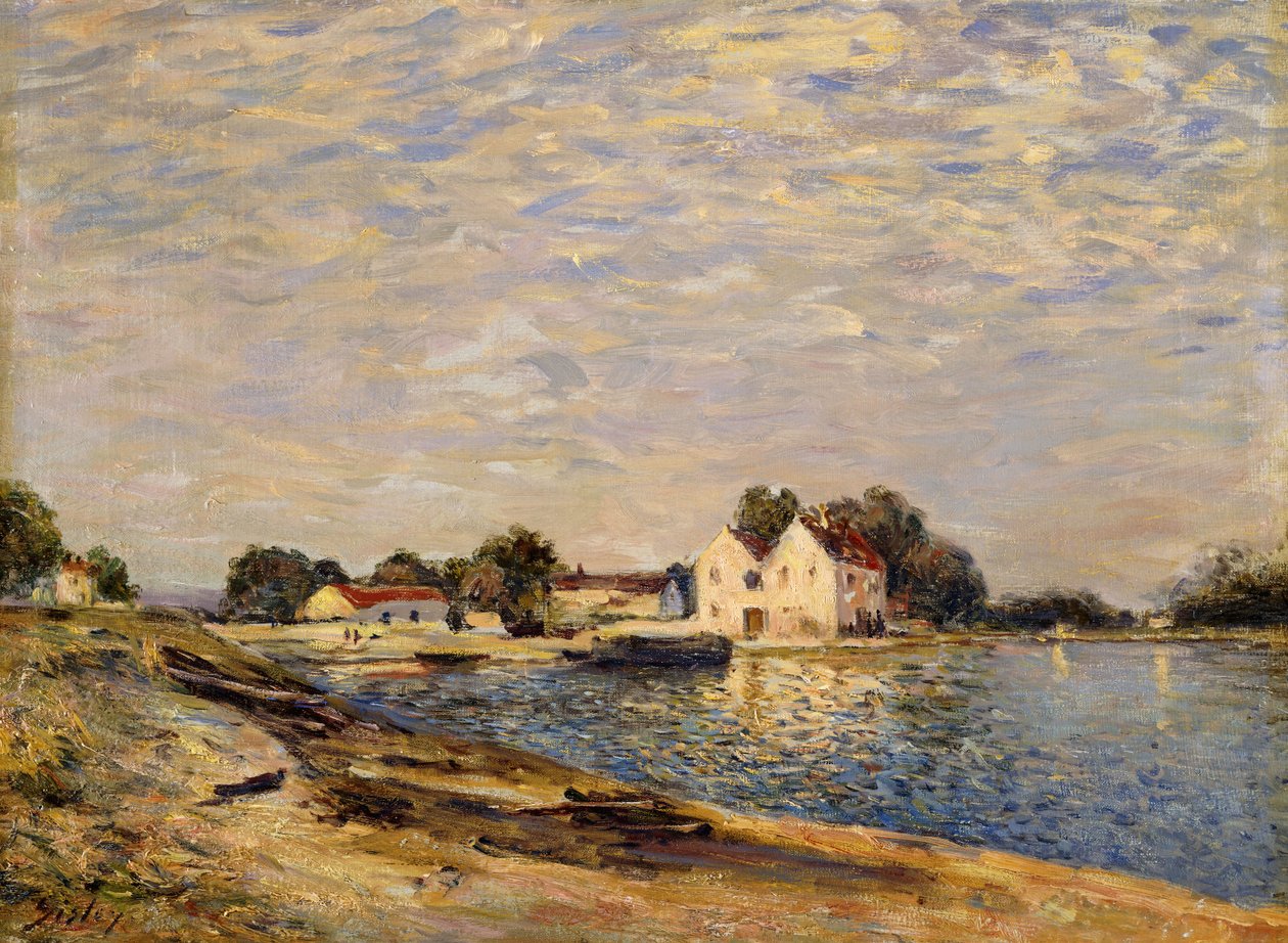 Saint-Mammes, en las orillas del Loing de Alfred Sisley