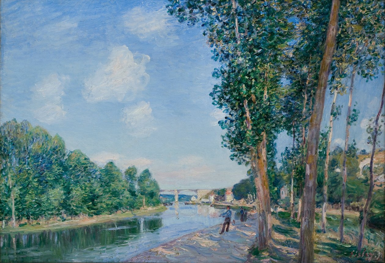 Saint-Mammès. Sol de Junio, 1892 de Alfred Sisley