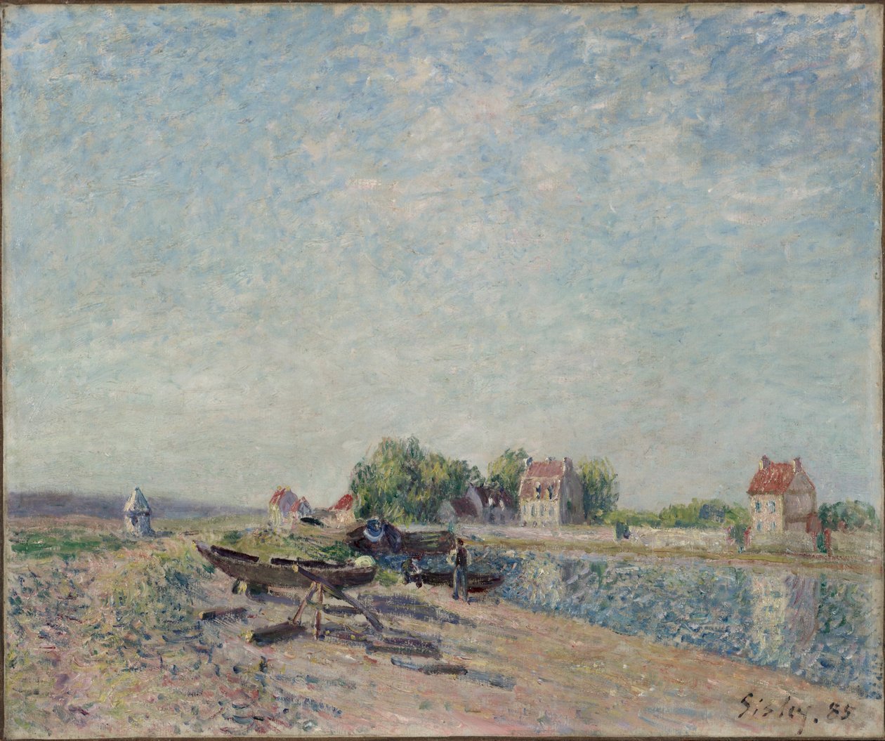 Saint-Mammès, Canal de Loing, 1885 de Alfred Sisley
