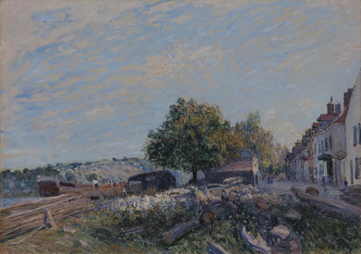 San Mammès - Por la mañana de Alfred Sisley