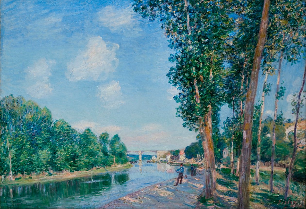 San Mamés, Soleil de juin - Pintura de Alfred Sisley (1839-1899) de Alfred Sisley