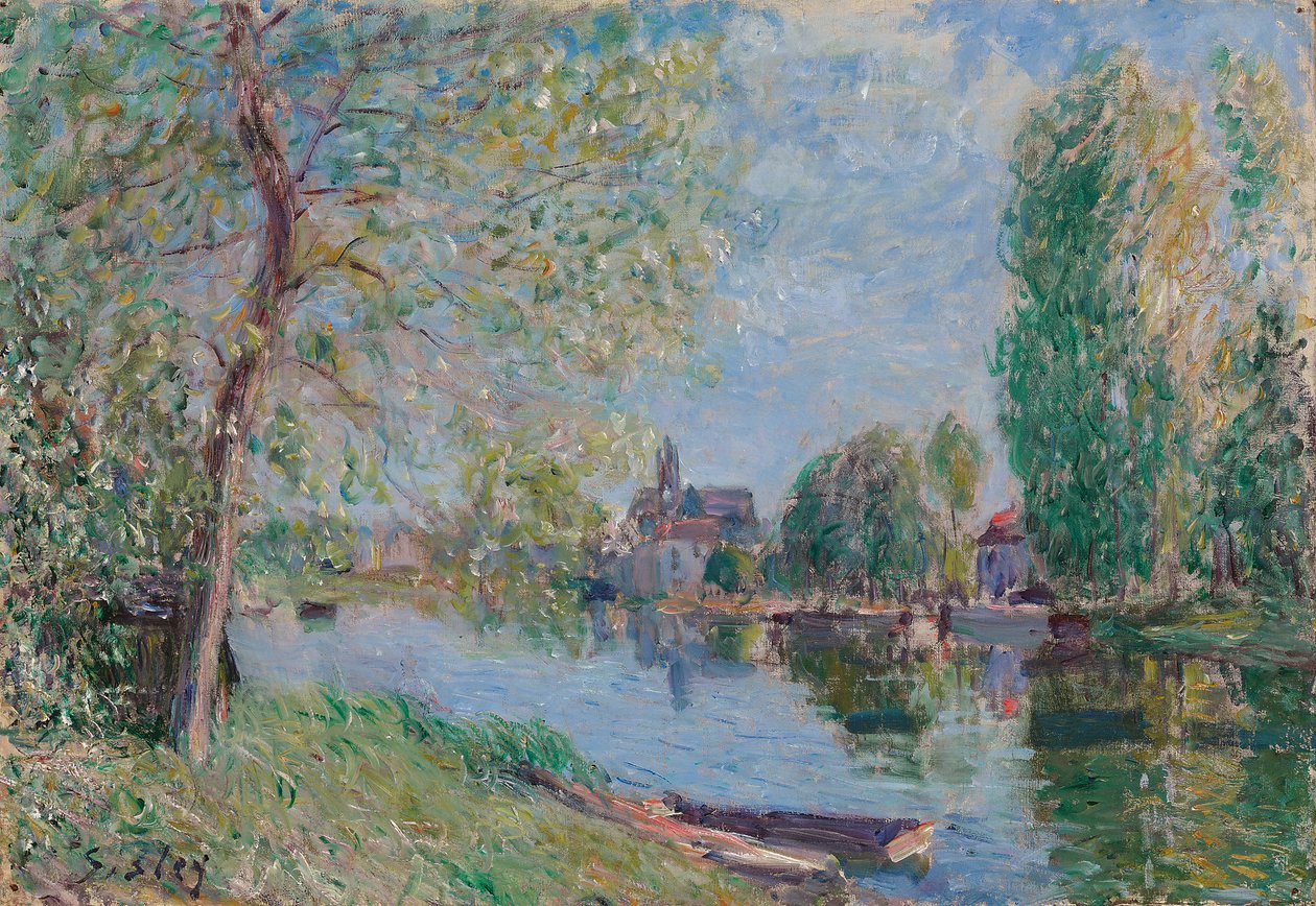 Primavera en Moret-sur-Loing, 1891 de Alfred Sisley