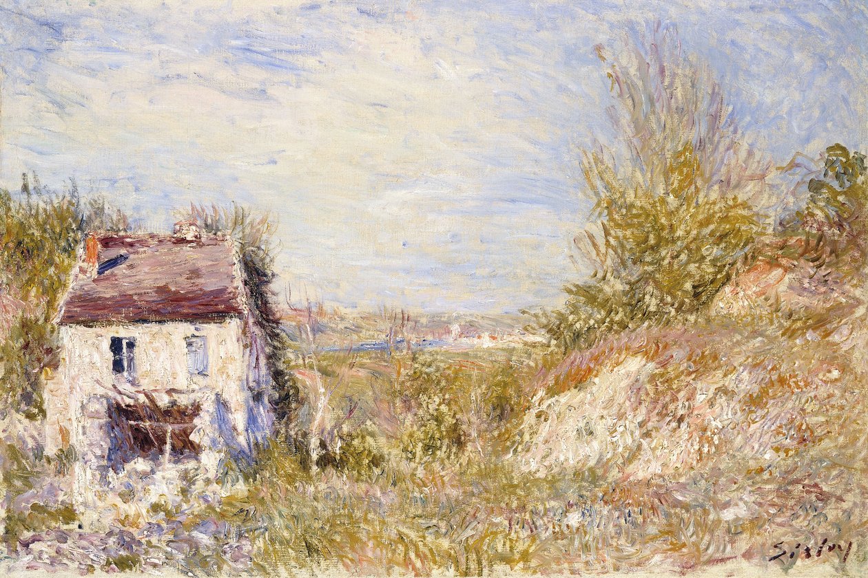 La casa abandonada, c.1886 de Alfred Sisley