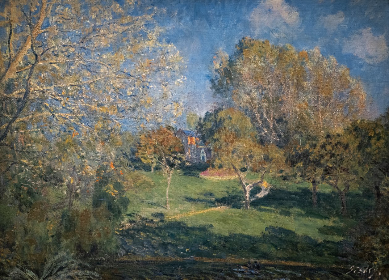 El Jardín de Hoschede de Alfred Sisley