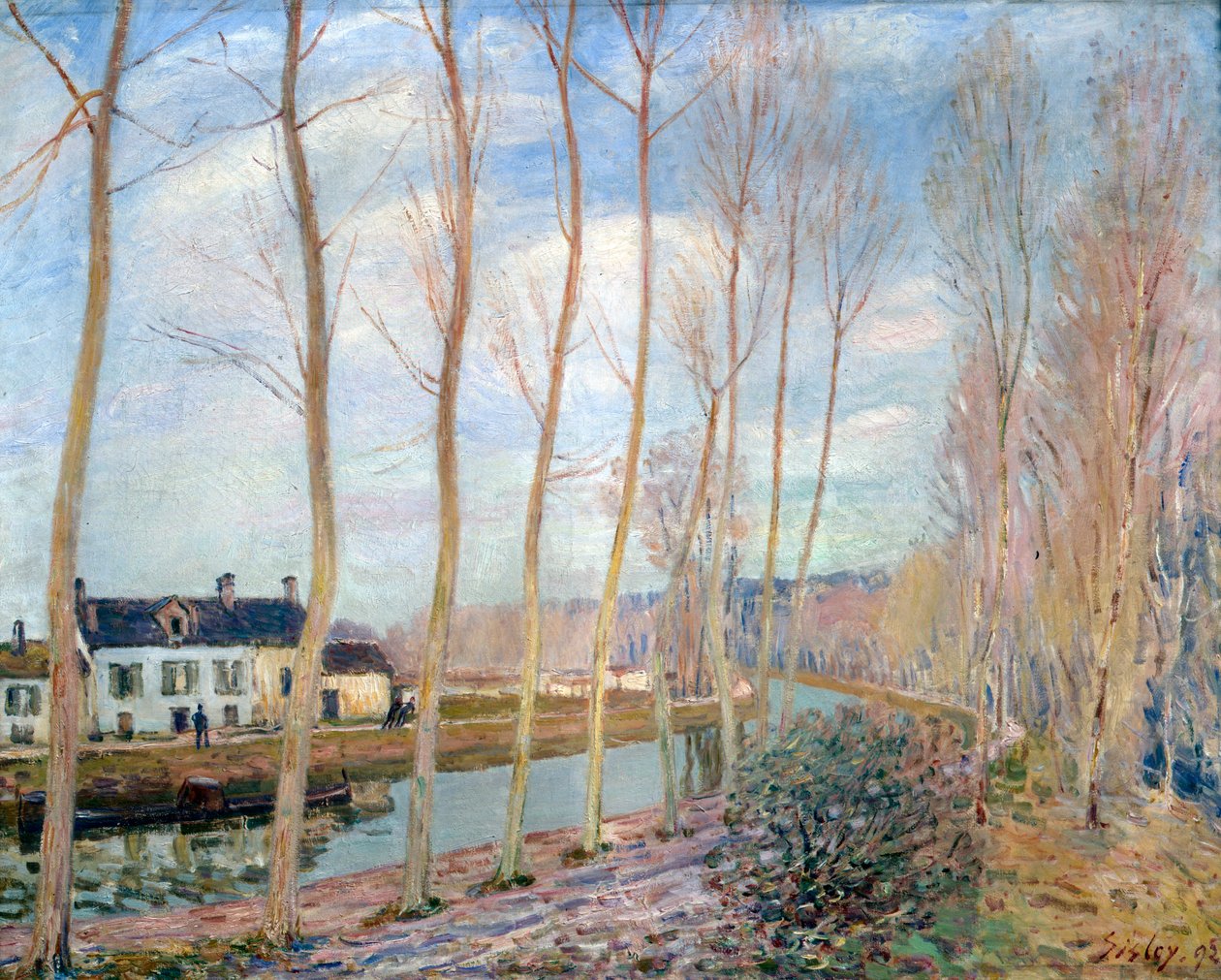 El Canal de Loing, 1892 de Alfred Sisley