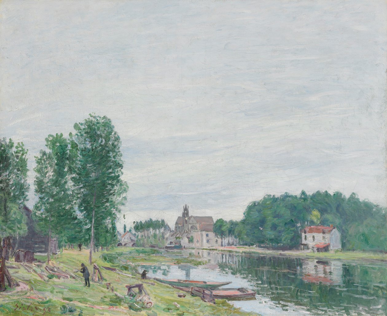 El Astillero Matrat, Moret-Sur-Loing, Clima lluvioso de Alfred Sisley