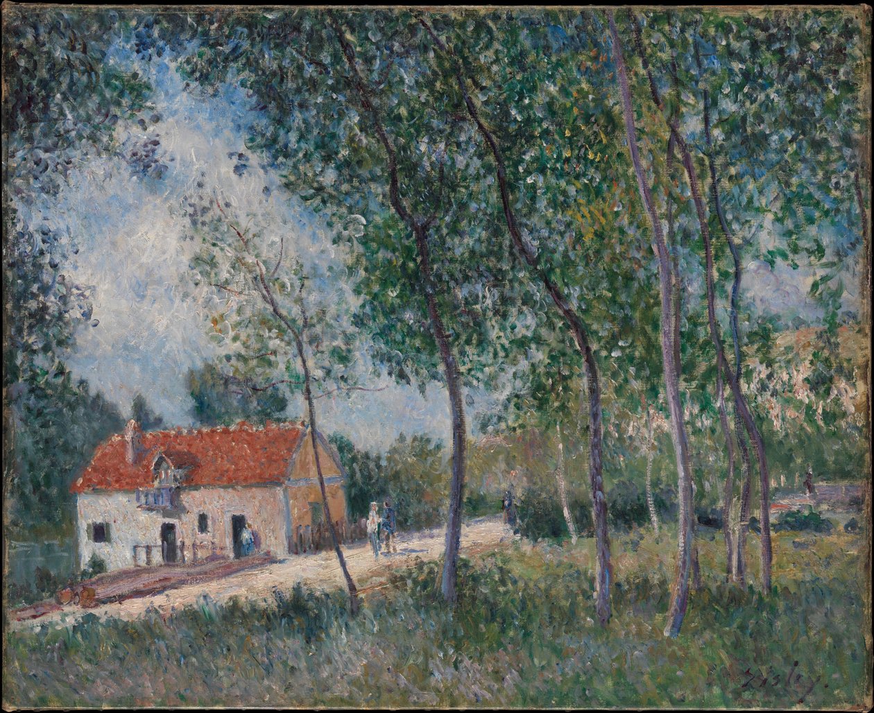El camino de Moret a Saint-Mammès de Alfred Sisley