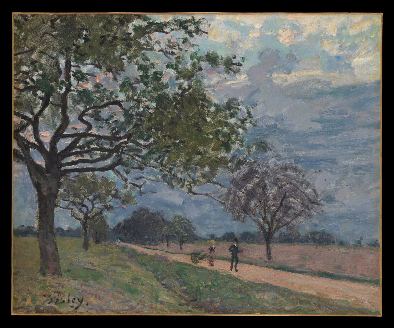 El camino de Versalles a Louveciennes de Alfred Sisley