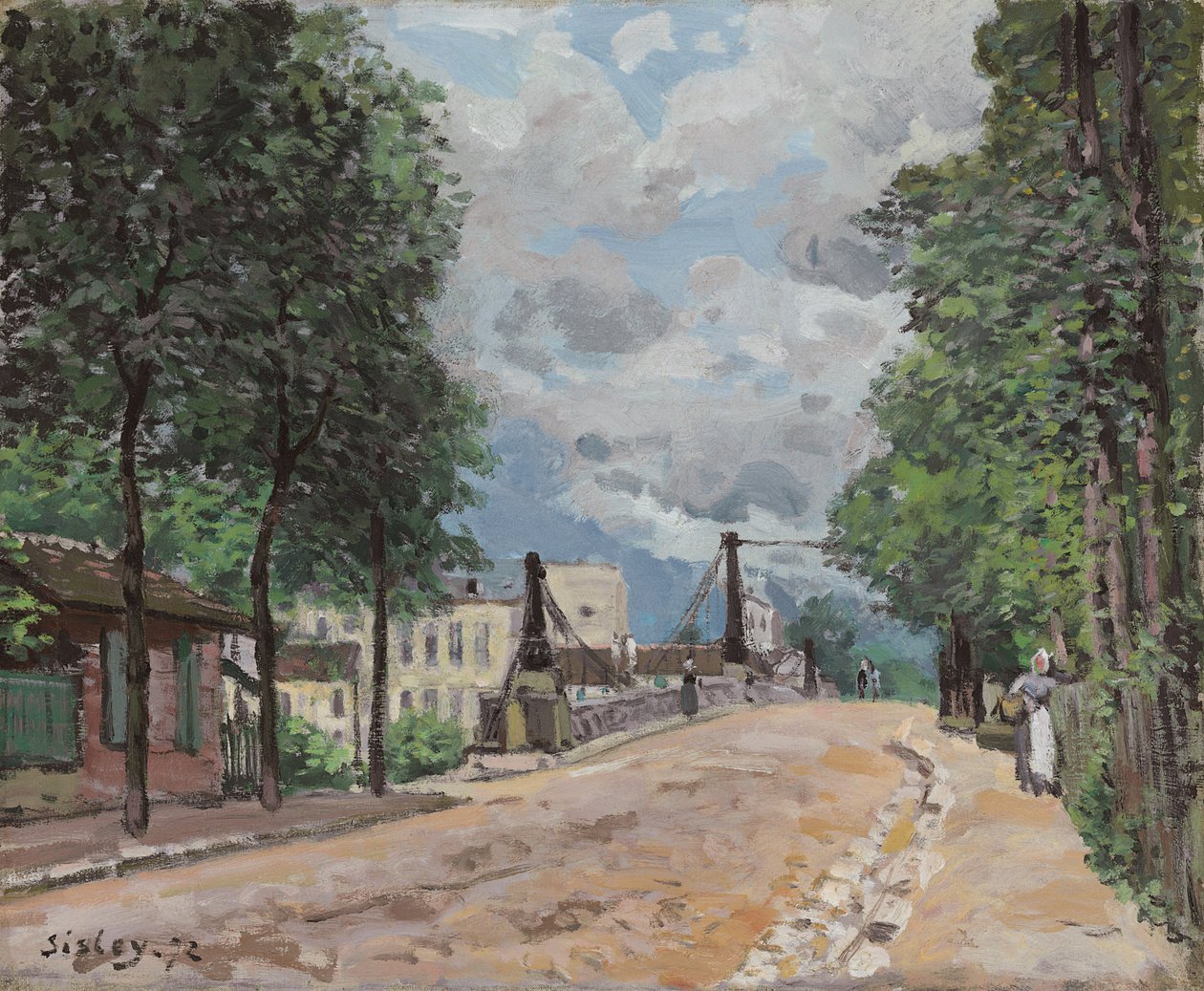 El camino de Gennevilliers, 1872 de Alfred Sisley