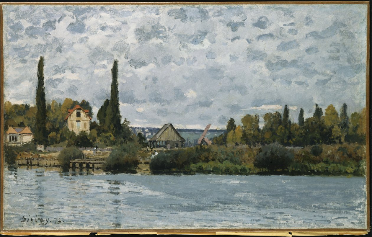 El Sena en Bougival, 1873 de Alfred Sisley