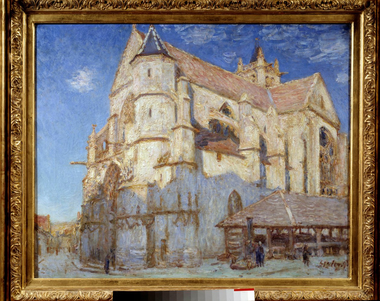 La iglesia de Moret (Moret-sur-Loing) de Alfred Sisley