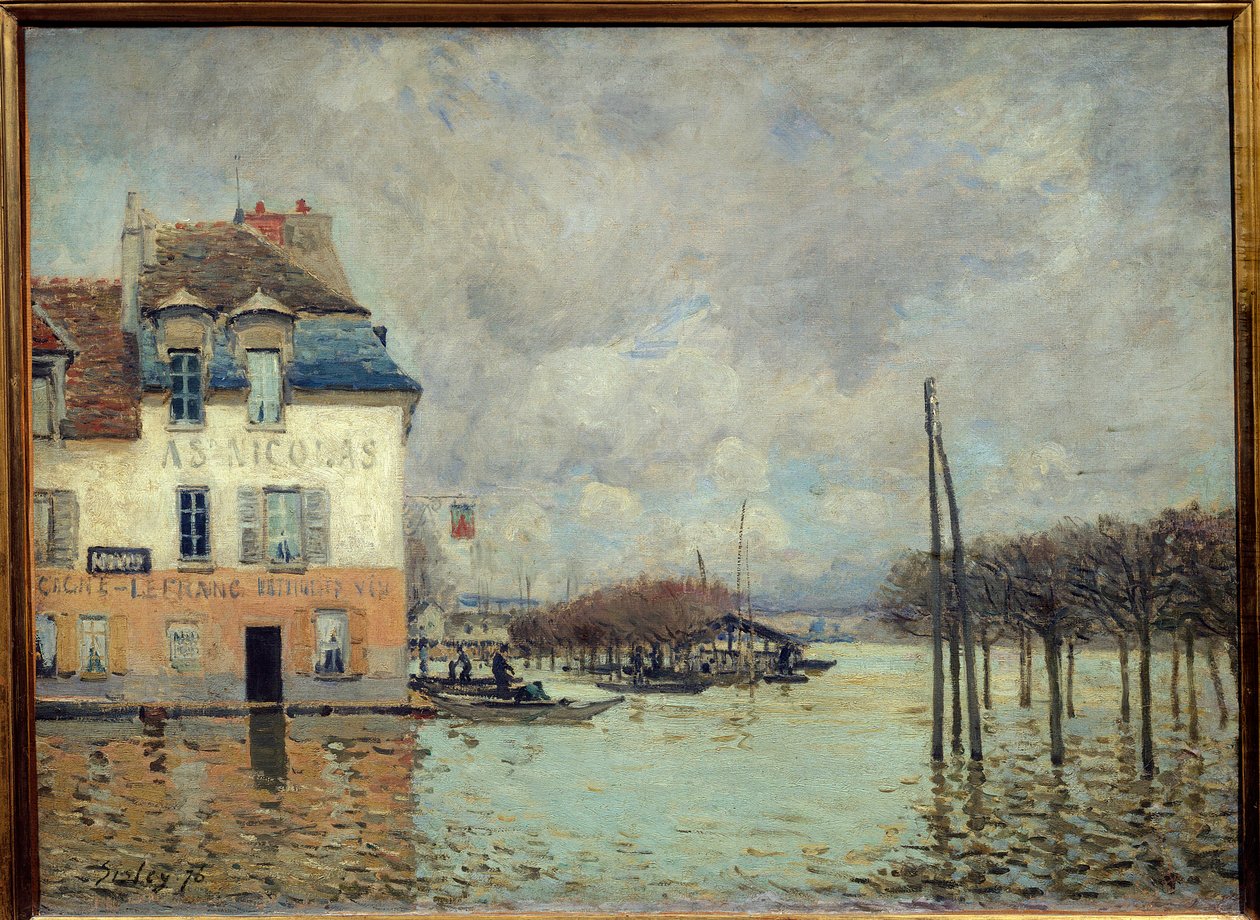 La inundación en Port Marly de Alfred Sisley
