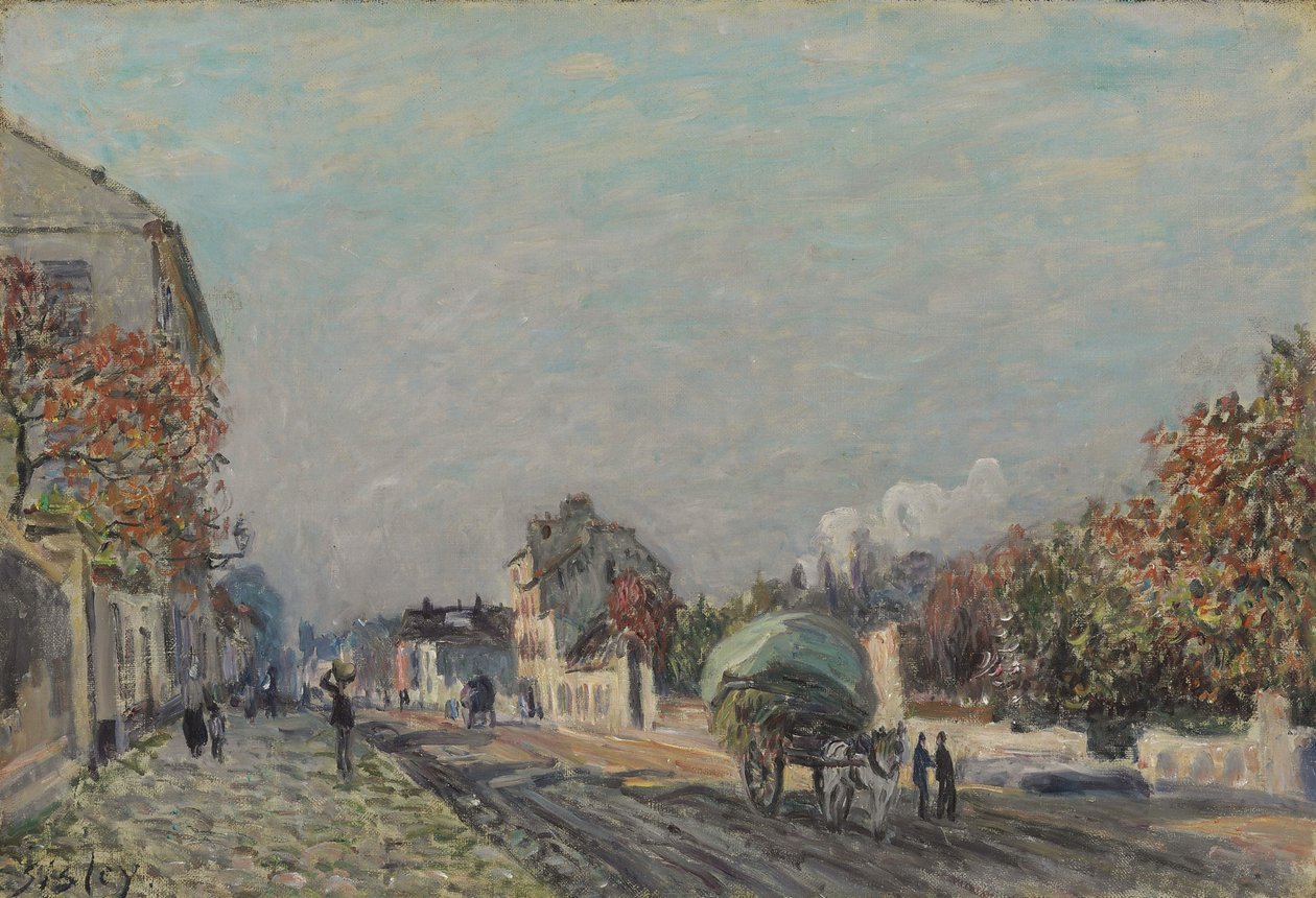 Una calle en Marly, 1876 de Alfred Sisley