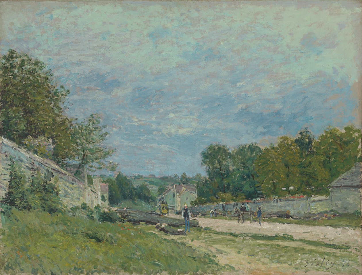 Camino de Versalles, 1876 de Alfred Sisley