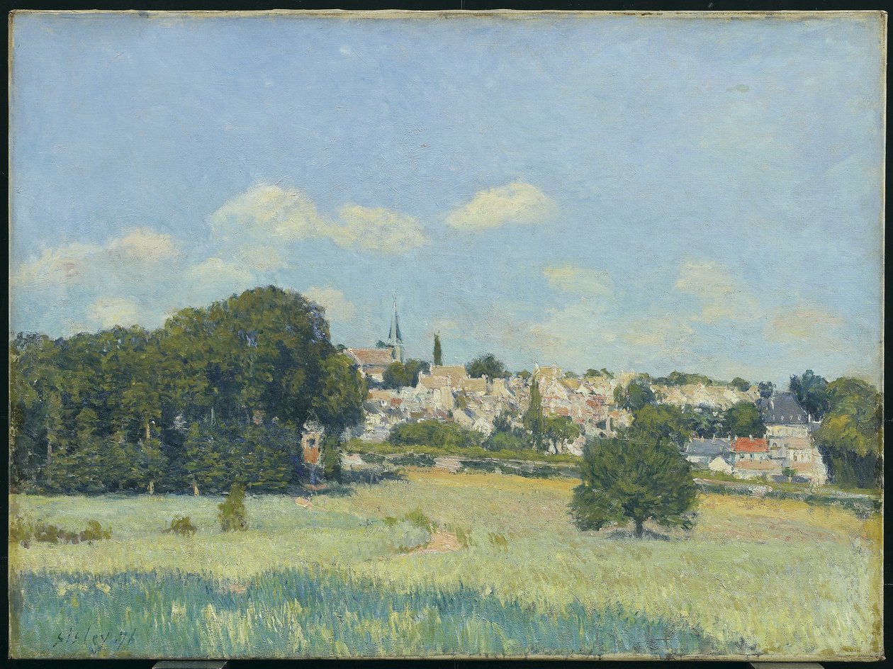 Vista de Marly-le-Roi, efecto de sol, 1876 de Alfred Sisley