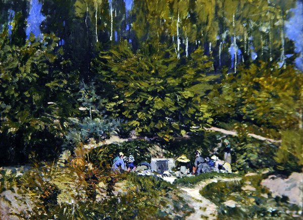 Mujeres lavando de Alfred Sisley